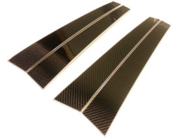 W163 Carbon fiber dørstolpedeksler