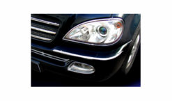 W163 Chrome lister til frontlykter