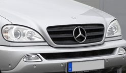 W163 Mercedes original sort grill med stjerne