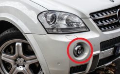 W164 AMG Mercedes original chromeringer til grøftelys 06-08