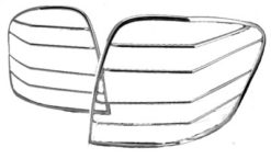 W164 Chrome listepar til baklykter