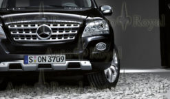 W164 Mercedes genuin grill med chrome detaljer