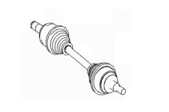 W164 / X164 Mercedes original drivaksling fremme