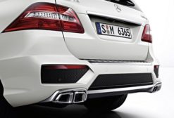 W166 AMG ML 63 original hekk med eksosender