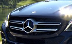 W166 Mercedes original 2016 facelift grill SØLV