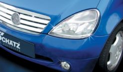 W168 Chrome lister til frontlykt 02-04