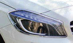 W176 Chrome lykteringer fremme