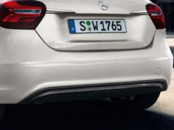 W176 Mercedes original bakfangerlist i carbondesign