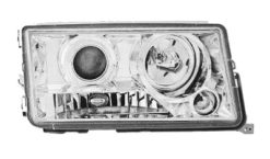 W201 Klarglass frontlykter med linseoptikk