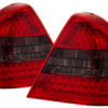 W202 Baklykter 96-99 m LED lamper rød / sotet