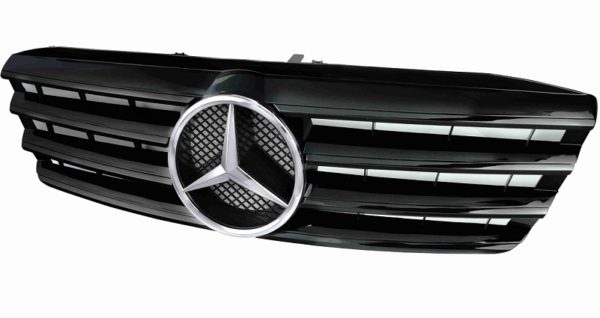 W203 Sort grill med chrome stjerne