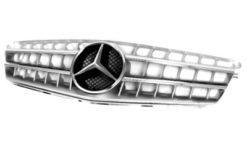 W204 CL look grill sølv
