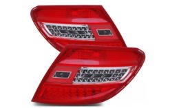 W204 Klarglass baklykter med LED