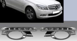 W204 LED kjørelys med chromeringer 06-11