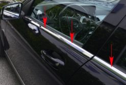 W204 vinduslister i polert stål