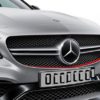 W205 AMG original rød dekorfolie rundt grill