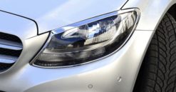 W205 Chrome lykteringer til frontlykter