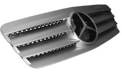 W208 CL look grill sølv