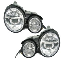 W210 95-99 Klarglass frontlykter for biler med xenon fra fabrikk