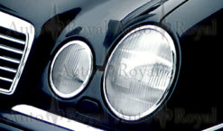 W210 Chrome lister til frontlykter