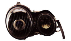 W210 Klarglass frontlykter 99-03 sorte