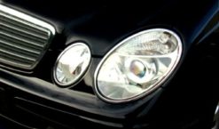 W211 Chrome lister til frontlykter