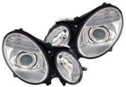 W211 Klarglass frontlyktpar 06-09