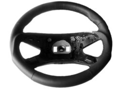 W212 Sportsratt i sort skinn