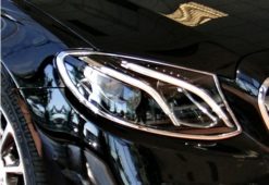 W213 Chrome lykteringer fremme fra Schaetz