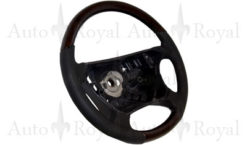 W220 Ratt sort skinn/mørkt tre standard