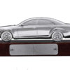 W221 Genuin Mercedes modellbil i .925 sølv