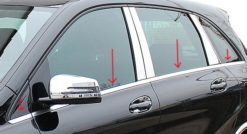 W246 Chrome dørlistdeksler