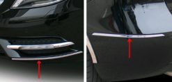 W246 Chrome støtfangerlister fremme og bak