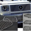 Mercedes W463 Lyktegittersats i metal, chrome |