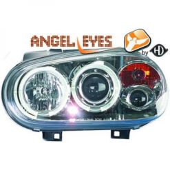 Angel eyes hovedlykt sett krom - VW Golf IV