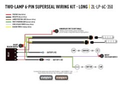 Alternative view of Lazer Kabelsett til to lamper med Beacon 3,5 meter, 6-Pin superseal