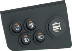 Bryterpanel VW T6 For 4 Brytere, 2xUSB-Uttak