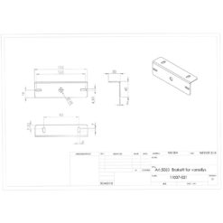 Alternative view of Brakett i rustfritt stål til varsellys Passer til  LED blinkmodul V2160 og fler