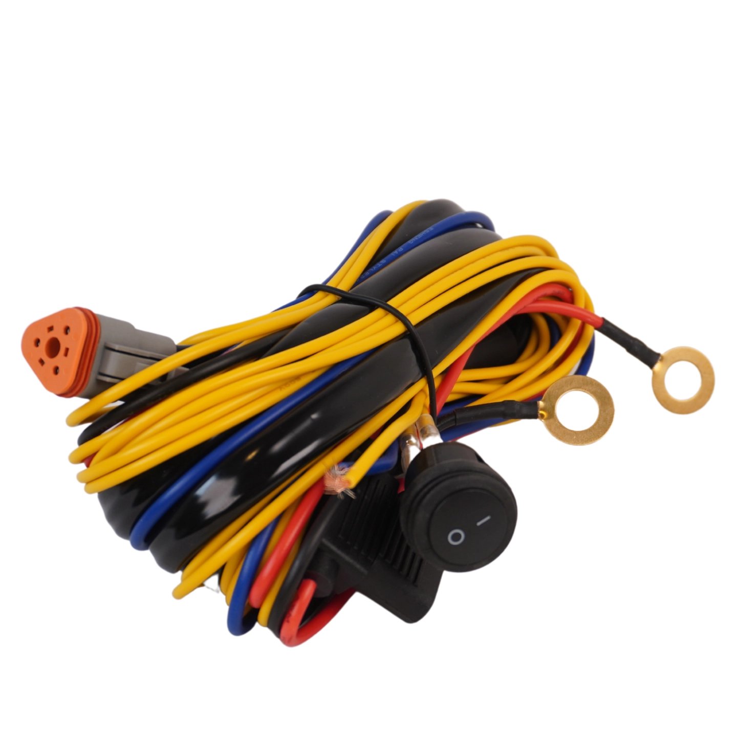 Kabelsett med 1stk 3 polet DT kontakt Smart rele og styrestrøm kabel + parklys | Lumary Kabelsett med 1stk 3 polet DT kontakt Smart rele og styrestrøm kabel + parklys