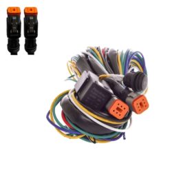 Kabelsett med 6pin  DT kontakt 2 stk DT6 kontakter for pos og varselly