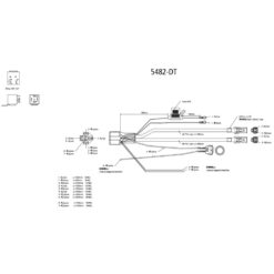 Alternative view of XBB Kabelsett med 2 stk 2pin DTP kontakt Med 80A rele | Ledninger for parklys