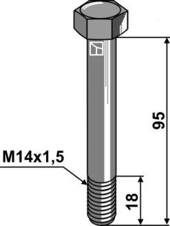 Bolt M14x1,5 10.9