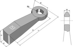 Trekkøye TÜV L 350 mm