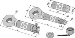 Kat. IV Trekkøye TÜV L 390 mm