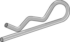 Fjærsplint modell A, 8,00x165