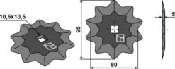 Fôrmikserkniv Hardmetall Til Seko Samurai 1-5
