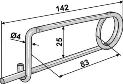 Sikkerhetssplint L 142 mm