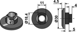 Mutter M10x1,5 til B.C.S. M10x1,5, passer B.C.S. modeller