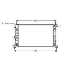 Kjølevifte - Opel Vectra B