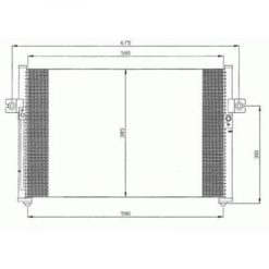 Kondenser A/C kjøler - Hyundai H100 H150
